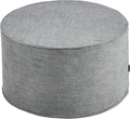 Large 22" Sturdy Ottoman Pouf for Living Room, Bedroom, Playroom, High Density Foam Filling Footrest, Side Table, Extra Seating Home College Dorm Décor Extra Firm (Gray)