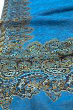 Achillea Reversible Paisley Pashmina Rave Scarf – Exotic Indian Shawls and Wraps for Evening Dresses, Festivals, All Seasons