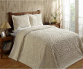 Better Trends Chenille Bedspread Set 3 Pieces Ivory 100% Cotton King Size Bedspread Medallion Pattern 2 King Shams Luxurious Feel Perfect for Gifting All Seasons, Machine Washable, Rio Collection