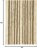Dash and Albert Calder Stripe Kelp Handwoven Jute Rug, 8 X 10 Feet, Green Stripe Pattern