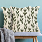 BETGINY Sage Green Boho Pillow Covers 20 x 20 Inch Pack of 2, Bohemian Ethnic Herringbone Pattern Decorative Throw Pillow Covers Vintage Linen Farmhouse Outdoor Pillowcase for Bedroom Home Sofa Decor