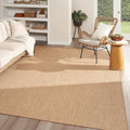 Nourison Home Courtyard Jute 9' x 12' Area Rug - Easy Clean, Non Shedding, Bed Room, Living Room, Dining Room, Kitchen (9' x 12')