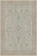 GENIMO Area Rug 2x3 Doormat, Machine Washable Low Pile Rugs, Small Retro Chenille Entryway Mat for Entrance, Hallway, Kitchen and Corridor, Dusty Beige