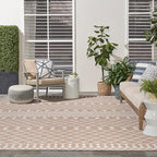 Nourison Home Positano Beige 9' x 12' Area Rug - Easy Clean, Non Shedding, Bed Room, Living Room, Dining Room, Kitchen (9' x 12')
