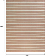 Nourison Home Positano Jute Ivory 9' x 12' Area Rug - Easy Clean, Non Shedding, Bed Room, Living Room, Dining Room, Kitchen (9' x 12')
