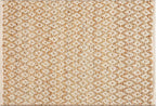 Jute Cotton Diamond Hand Woven Rug 2x3 Feet - Natural White, Farmhouse Oudoor Indoor Floor Carpet Rugs Ideal for Entryway, Kitchen, Nursary | Accent Reversible Beige Door Mat for Home Décor