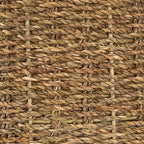 Household Essentials Round Seagrass Basket with Handles, Natural