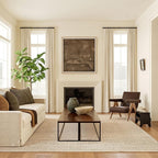 nuLOOM 4 Round Elfriede Jute & Cotton Hand Woven Area Rug, Natural, Solid Rustic Farmhouse Style, Weaved Design, Natural Fiber, For Bedroom, Living Room, Dining Room, Hallway, Office, Entryway