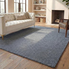 SAFAVIEH Area Rug 8x10 - Natura Collection - Large - Dark Grey, Handmade Wool Blend, Textured Design, Ideal for Living Room, Bedroom, Dining Space (NAT425H)