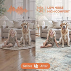 GENIMO Washable Area Rugs for Living Room, 10x14 Modern Non Slip Rugs, Low Pile Lightweight Soft Print Rug for Bedroom, Dining Room, Home Office, Washed Light Blue