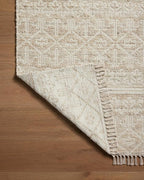 Loloi Angela Rose Rivers Collection RIV-03 Sand/Ivory 3'-6" x 5'-6" Reversible Accent Rug