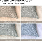 AELS Boho Decorative Textured Throw Pillow Covers 18x18, Organic Modern Mid Century Rainbow Tufted Pillow Case, Farmhouse Rustic Geometric Woven Cushion Case for Bed Couch Sofa, Slate Pale Blue Gray