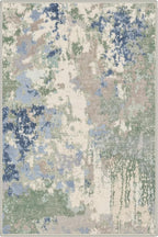 GENIMO 2X3 Washable Modern Doormat, Non-Slip Low Pile Chenille Area Rug, Small Entry Mat for Entrance Hallway Kitchen Bathroom, Sage Mist