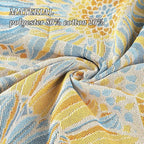 Snycler Flowers and Plants Throw Blanket for Bed 50 * 60inch Woven Blanket Cotton Polyester Farmhouse Decor for Indoor Outdoor Sofa Bedroom Garden，All Season （Sunflower）