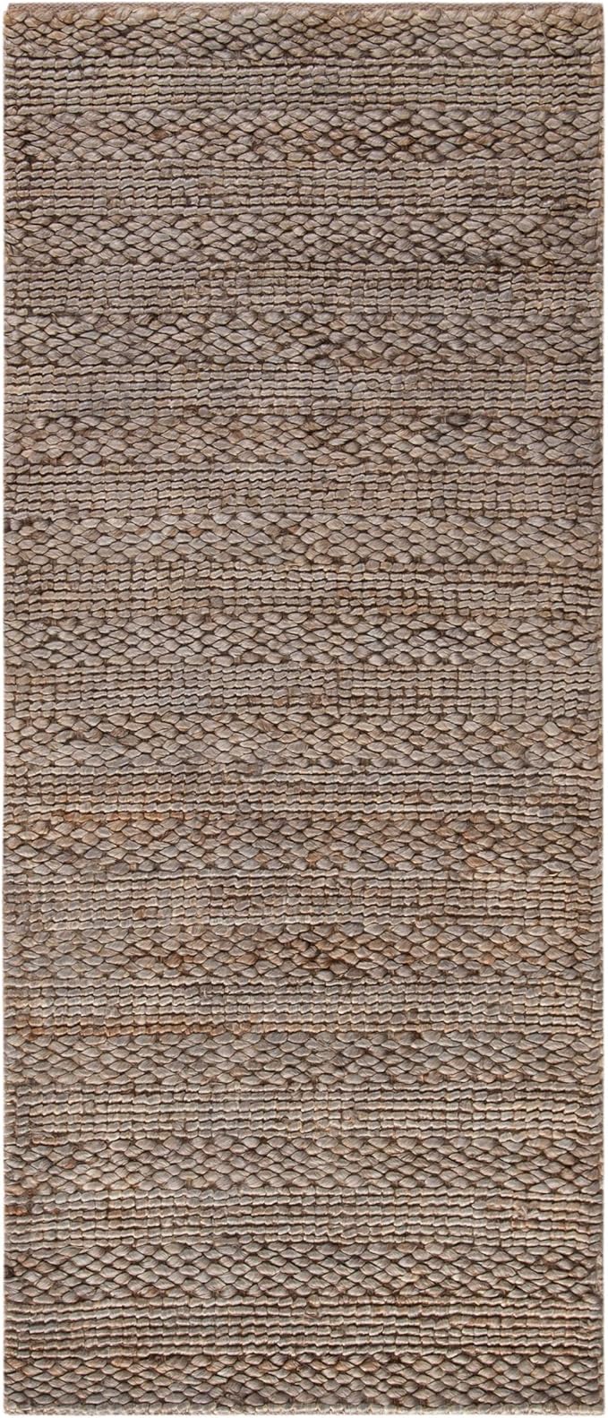 SAFAVIEH Natural Fiber Collection Runner Rug - 2'3" x 14', Beige, Handmade Jute, Braided Woven Design, Ideal for Living Room, Bedroom (NF212B)