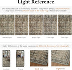 Vintage Area Rug 6x9 Brown Washable Living Room Large Carpet Non Slip Bedroom Indoor Office Low Pile Traditional Distressed Retro Accent Rug for Dining Room Kitchen