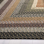 SAFAVIEH Washable Rug Outdoor Braided Collection - 2'6" x 4', Multi, Handmade & Reversible, Non-Shedding & Easy to Clean, Entryway, Front Door, Kitchen, Mudroom (BRD308A)