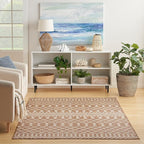 Nourison Home Positano Jute 7' x 10' Area Rug - Easy Clean, Non Shedding, Bed Room, Living Room, Dining Room, Kitchen (7' x 10')