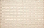 Jute Cotton Geomatric Area Rug 5x7 Feet - Natural White, Farhouse Reversible Soft & Sturdy Floor Rugs Ideal for Living Room, Dinning Space, Bedroom | Decorative Neutral Blend Patio Mat for Nursary