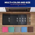 FEATOL Anti Fatigue Mat for Standing, 9/10 Extra Thick Ergonomic Standing Desk Mat, Comfort & Durable Memory Foam Standing Mat at Home,Office All Day (24" x 70", Black, 1PC)