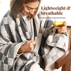Folkulture Throw Blanket for Couch 50" x 60", 100% Recycled Cotton Blanket and Throws for Chair, Soft Throw Blanket for Bed or Bed Throws for Sofa, Boho