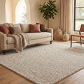 SAFAVIEH Area Rug 8x10 - Natura Collection - Large - Grey & Ivory, Handmade Wool Blend, Textured Design, Ideal for Living Room, Bedroom, Dining Space (NAT425F)