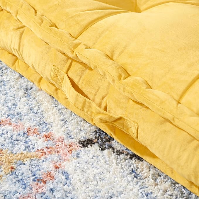 SAFAVIEH NAVI Floor Pillow, Yellow