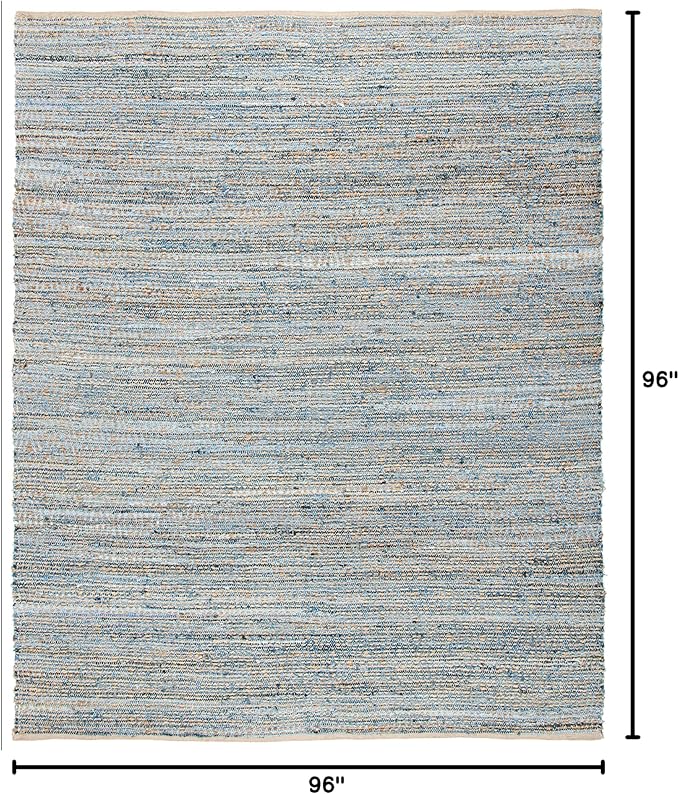 SAFAVIEH Natural Fiber Collection Area Rug - 8' Round, Beige, Handmade Jute, Braided Woven Design, Ideal for Living Room, Bedroom (NF212B)