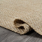 JONATHAN Y Espina Hand Woven Herringbone Chunky Jute Ivory Runner Rug, 2x8, Bohemian, Cottage, Easy-Cleaning for Living Room, Bedroom, Kitchen, Pet Friendly, Non-Shedding (NFR101B-28)