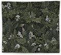 WNAGT Deep Green Floral Botanical Tapestry Wall Hanging, Cottage Core Decor, Vintage Fern Leaf Plant Flower Wall Blanket Decor for Home Bedroom Living Room, 50x60 Inch