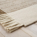Dash & Albert Frankie Natural Handwoven Jute Rug, 8 X 10 Feet, Neutral Graphic Pattern - Premium Luxury Hotel Quality Soft Breathable Hypoallergenic Machine Washable Easy Care All Season