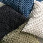 Set of 4 Olive Green Decorative Throw Pillow Covers 12x20 Inch Corduroy Pillow Covers for Bed Couch Sofa Living Room Soft Cushion Cases