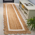 SAFAVIEH Natural Fiber Collection Runner Rug - 2'3" x 9', Natural & Ivory, Rustic Farmhouse Style, Handmade Jute, Ideal for The Living Room, Bedroom, Dining Room (NF896A-29)