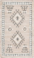 SAFAVIEH Kilim Collection Area Rug - 2'3" x 5', Grey & Black, Tribal Boho Design, Handmade Flatweave Premium Jute, Ideal for The Living Room, Bedroom, Dining Room (KLM762F-25)