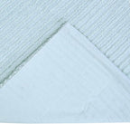 Better Trends Jullian Collection is Super Soft and Light Weight in Bold Stripes Design 100% Cotton Tufted Unique Luxurious Machine Washable Tumble Dry, Euro Sham, Blue