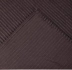 Better Trends Chenille Bedspreads King Size, Chocolate 100% Cotton Chenille Stripe Design Tufted Bedding Coverlet Soft Lightweight, 120"x110" with 2 King Sham 3 Pieces Set Jullian Collection