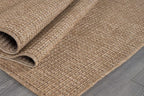 Beverly Rug Easy Jute Natural Entry Rug 2x3 Solid Washable Durable Outdoor Indoor Area Rugs for Living Dining Room Patio Office Stain Resistant Non Shedding Casual Indoor Outside Carpet 2 x 3 Natural