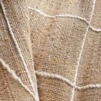 Dash & Albert Judson Natural/Ivory Handwoven Jute Rug, 4 X 6 Feet, Ivory Graphic Pattern