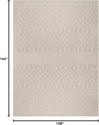 Nourison Home Positano Light Grey 9' x 12' Area Rug - Easy Clean, Non Shedding, Bed Room, Living Room, Dining Room, Kitchen (9' x 12')