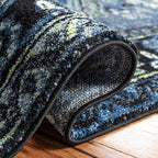 SAFAVIEH Area Rug 8x10 - Vintage Hamadan Collection - Large - Blue & Grey, Traditional Persian Design, Non-Shedding & Easy to Clean, Ideal for Living Room, Bedroom, Dining Space (VTH211N)