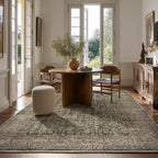 Machine Washable Rugs for Living Room: 5x7 Area Rugs Boho Vintage Rugs Stain Resistant Non Slip Low Pile Soft Lightweight Carpet for Bedroom Kitchen Dining Room Nursery Kids Room Farmhouse