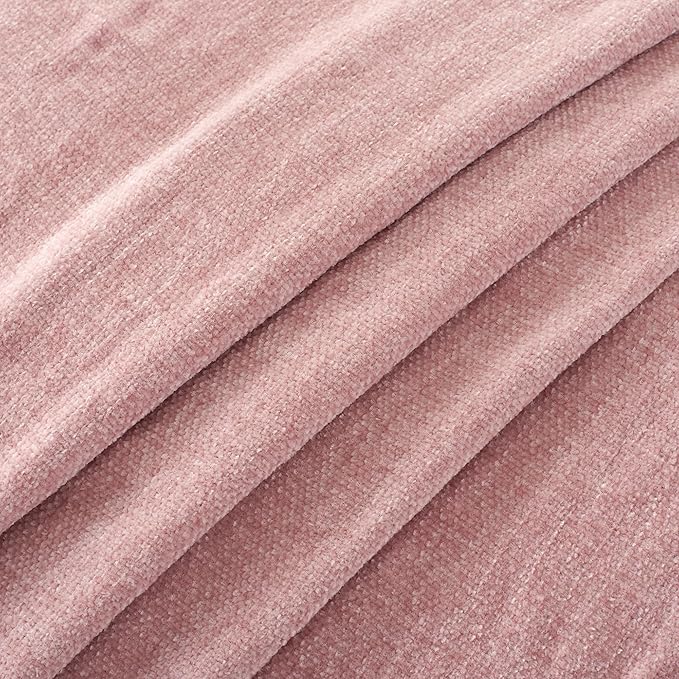 Chenille Throw Blanket for Couch with Tassels,50"X60" Soft Cozy Lightweight Knitted Boho Decorative Blankets for Bed and Sofa,Pink