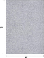 Easy Jute Rugs 8x10 Gray Color Living Room Indoor Outdoor Area Rug for Farmhouse Patio and Kitchen Rug High Traffic Washable Easy to Clean Solid Boho Woven Design Outside Carpet (8 x 10)