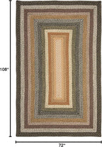 SAFAVIEH Washable Rug Outdoor Braided Collection - 6' x 9', Multi, Handmade & Reversible, Non-Shedding & Easy to Clean, Ideal for Patio, Backyard, Mudroom (BRD308A)