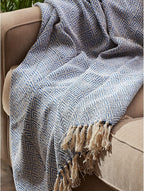 DII Diamond Throw Collection Cotton Woven, 50x60, Artichoke