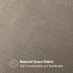 MIULEE Decorative Linen Euro Sham Pillow Covers 24x24 Inch Tan TaupeBoho Farmhouse Neutral Winter Couch Throw Pillows for Bed Pack of 2 Accent Modern Pillowcase Sofa Livingroom Home Decor
