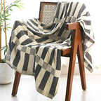 Folkulture Throw Blanket for Couch 50" x 60", 100% Recycled Cotton Blanket and Throws for Chair, Soft Throw Blanket for Bed or Bed Throws for Sofa, Boho