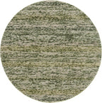 SAFAVIEH Natura Collection Area Rug - 6' Round, Green & Ivory, Handmade Wool Blend, Textured Design, Ideal for Living Room, Bedroom, Dining Space (NAT425Y)