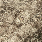 3x4 Washable Area Rug for Entryway Brown Vintage Non-Slip Low Pile Distressed Rustic Carpet Door Mat Soft Small Door Mat Small Throw Rug for Entrance