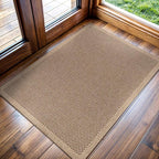 CAMILSON Easy Jute Rug 2x3, Indoor Outdoor Natural Color Fiber Area Rugs for Living Room and Kitchen Rug, Sisal Boho Woven Design, Easy-Cleaning, Washable Outside Carpet Alfombras (2 x 3)